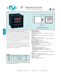 Thumbnail of document Data Sheet - 2500 Temperature/Controller